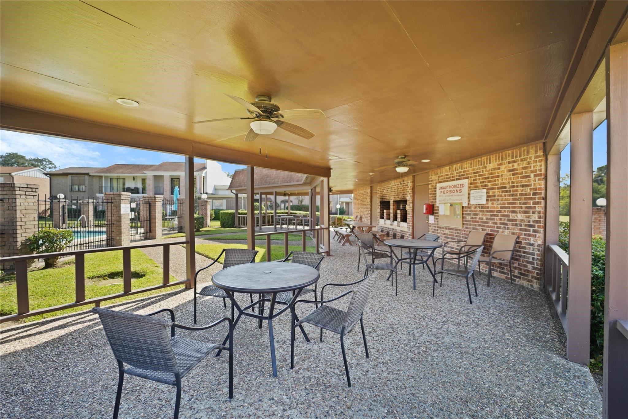 1314 Town Circle, Unit 1 Baytown, TX 77520 - Photo 15 of 17 a view of a dining room with furniture window and outside view