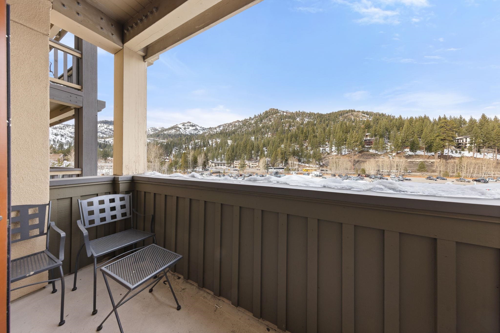 1985 Olympic Vly Road, Unit 216 (2216) Olympic Valley, CA 96146 - Photo 21 of 25 a balcony with outdoor seating and city view