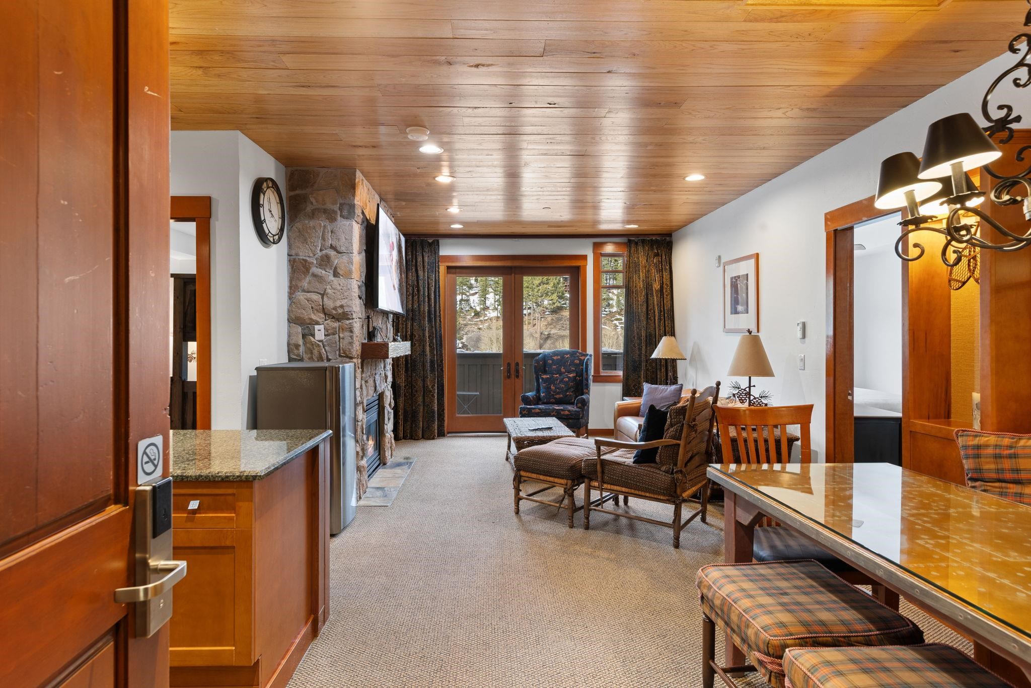 1985 Olympic Vly Road, Unit 216 (2216) Olympic Valley, CA 96146 - Photo 10 of 25 a living room with furniture