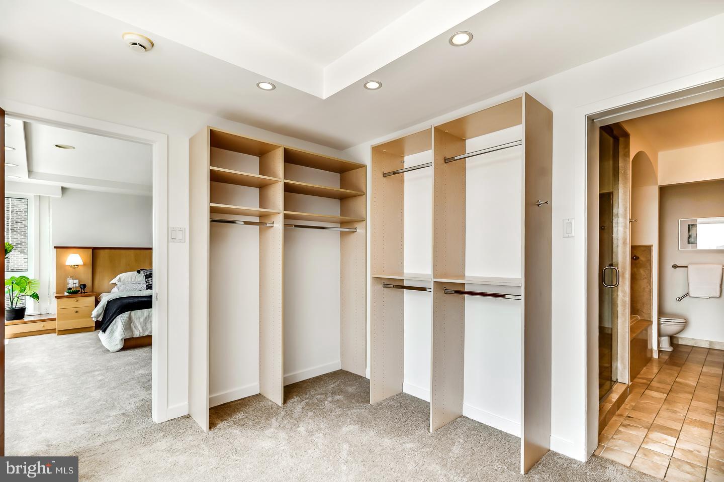 1820 Rittenhouse Square, Unit 1601 Philadelphia, PA 19103 - Photo 36 of 53 a view of a hallway with closet and a bathroom