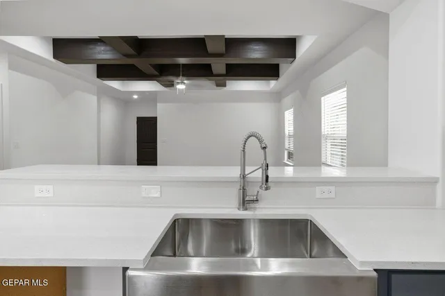 a close view of sink and tap