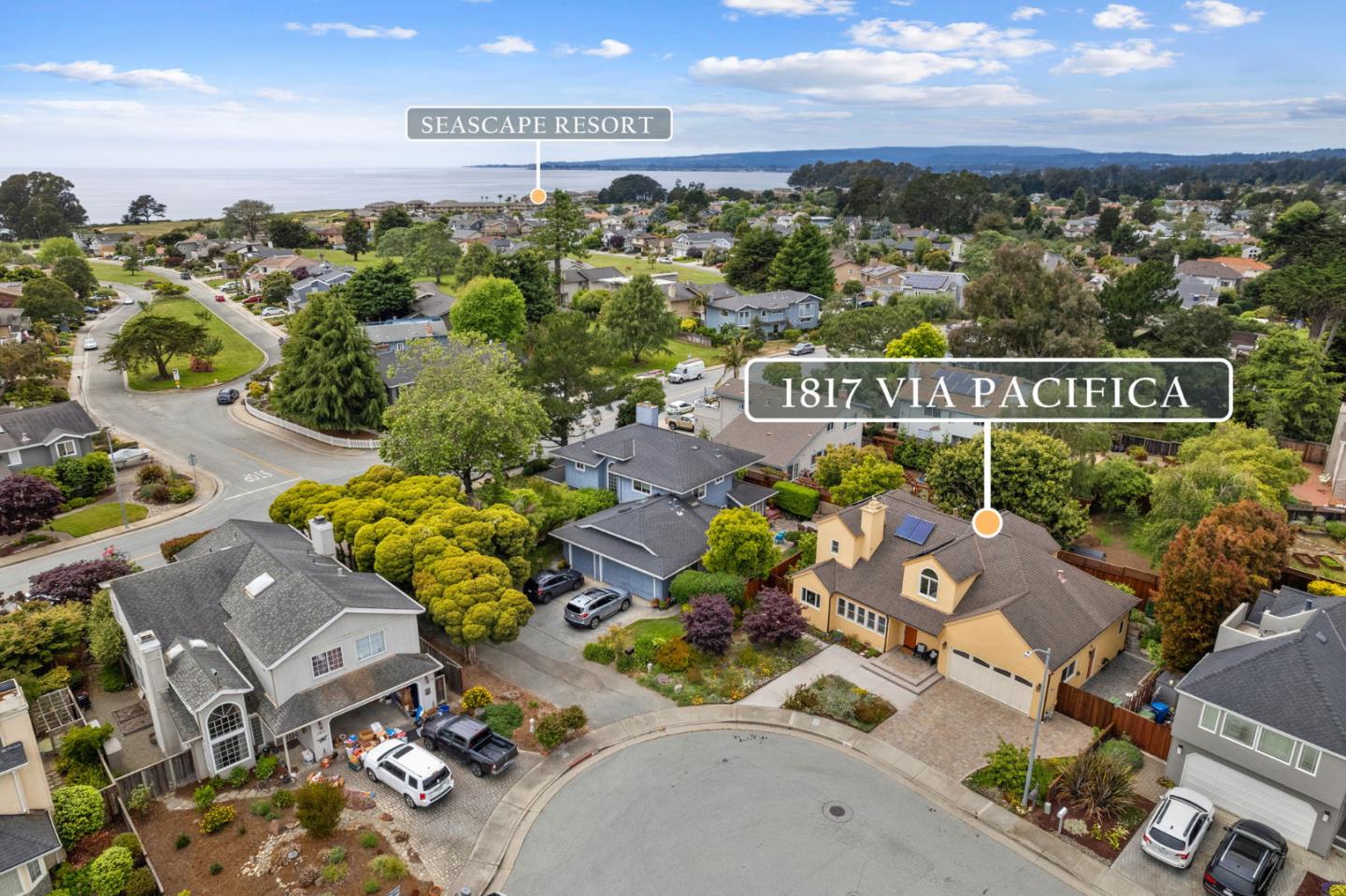 1817 Via Pacifica Aptos, CA 95003 - Photo 36 of 40 an aerial view of residential houses with outdoor space