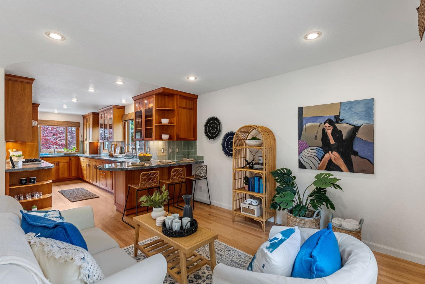 1817 Via Pacifica Aptos, CA 95003 - Photo 8 of 40 a living room with furniture a rug and white walls