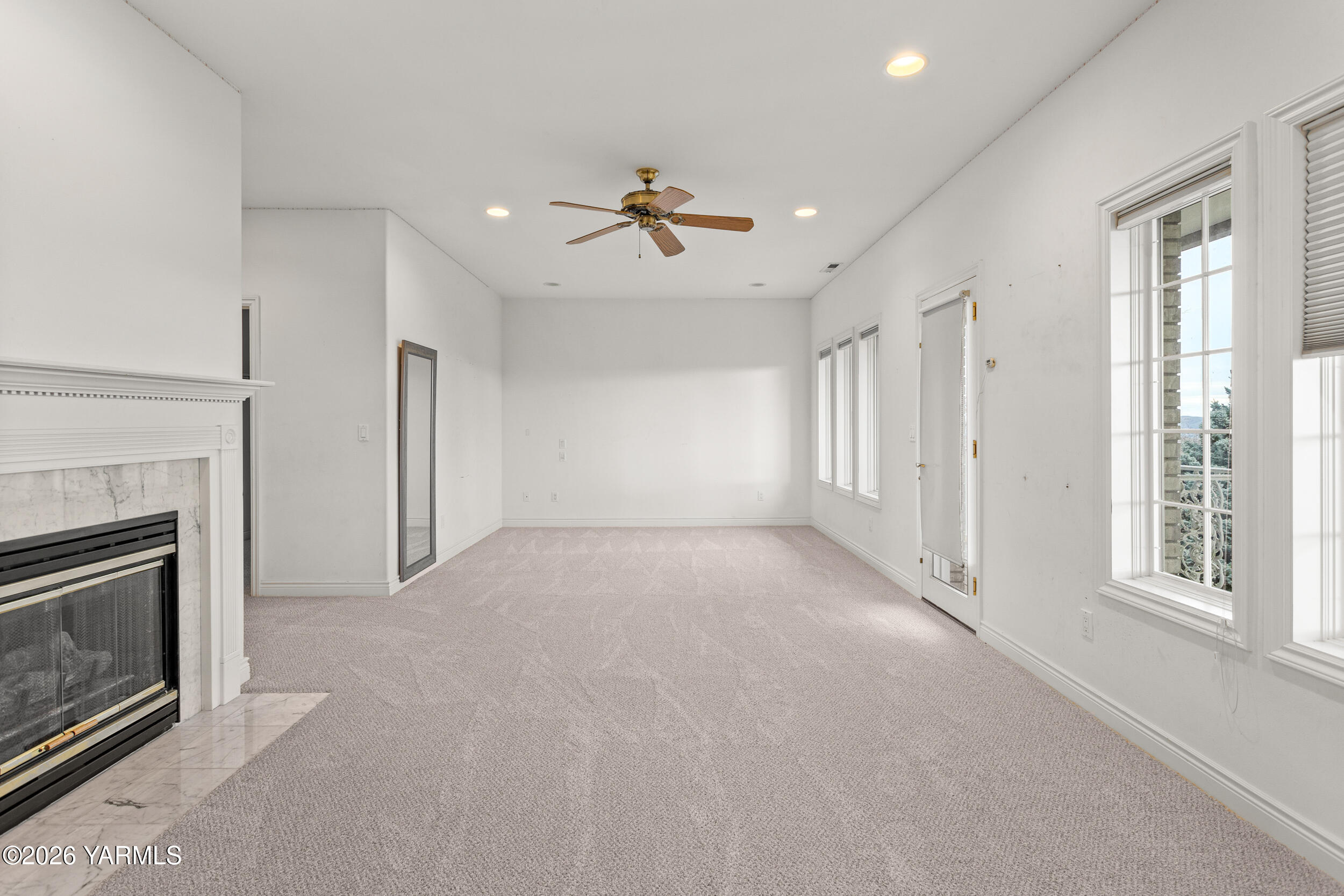 14801 Summitview Ext Road Yakima, WA 98908 - Photo 59 of 80 wooden floor fireplace and windows in an empty room
