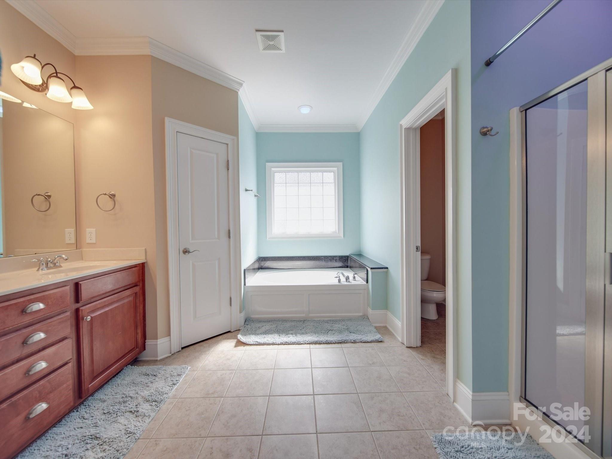 19617 Coachmans Trace Cornelius, NC 28031 - Photo 13 of 46 a bathroom with a tub shower and sink