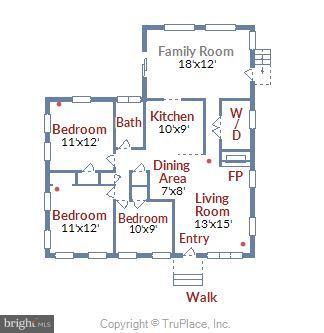 8716 Ridge Road Bethesda, MD 20817 - Photo 28 of 28 Main Level Floor Plan