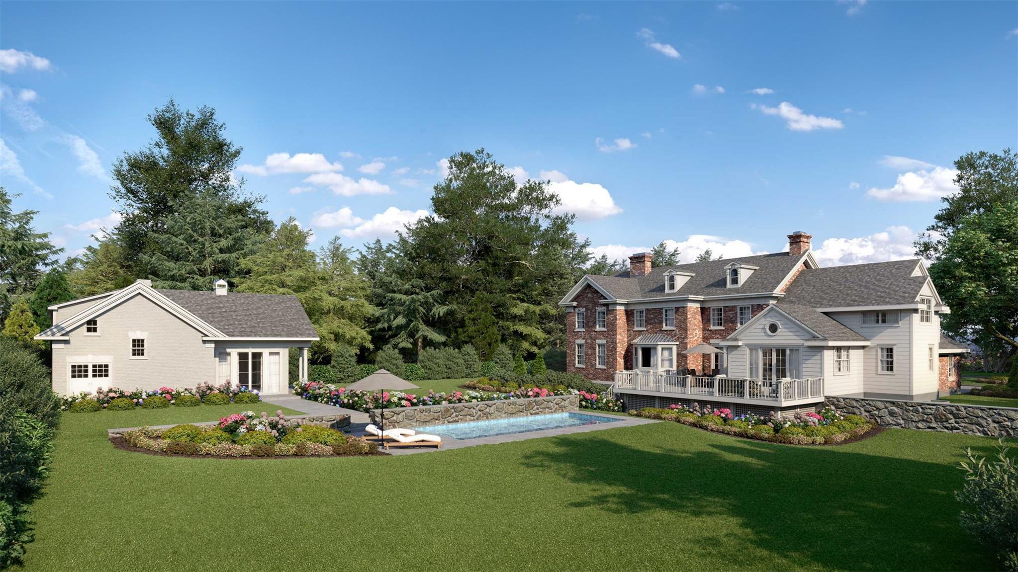 21 Autenrieth Road Scarsdale, NY 10583 - Photo 3 of 8 a aerial view of a house with a garden and plants