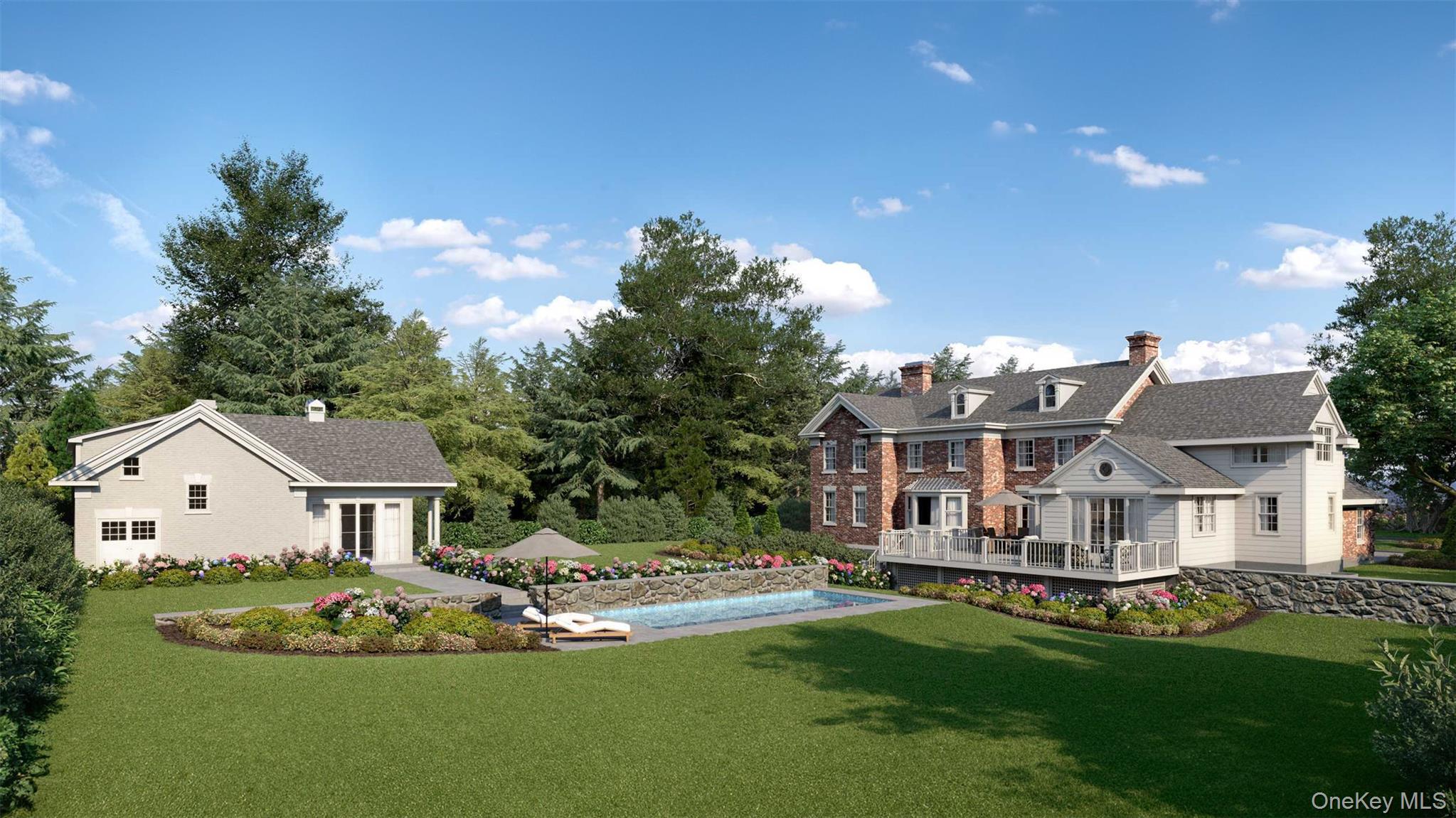 21 Autenrieth Road Scarsdale, NY 10583 - Photo 3 of 8 a aerial view of a house with a garden and plants