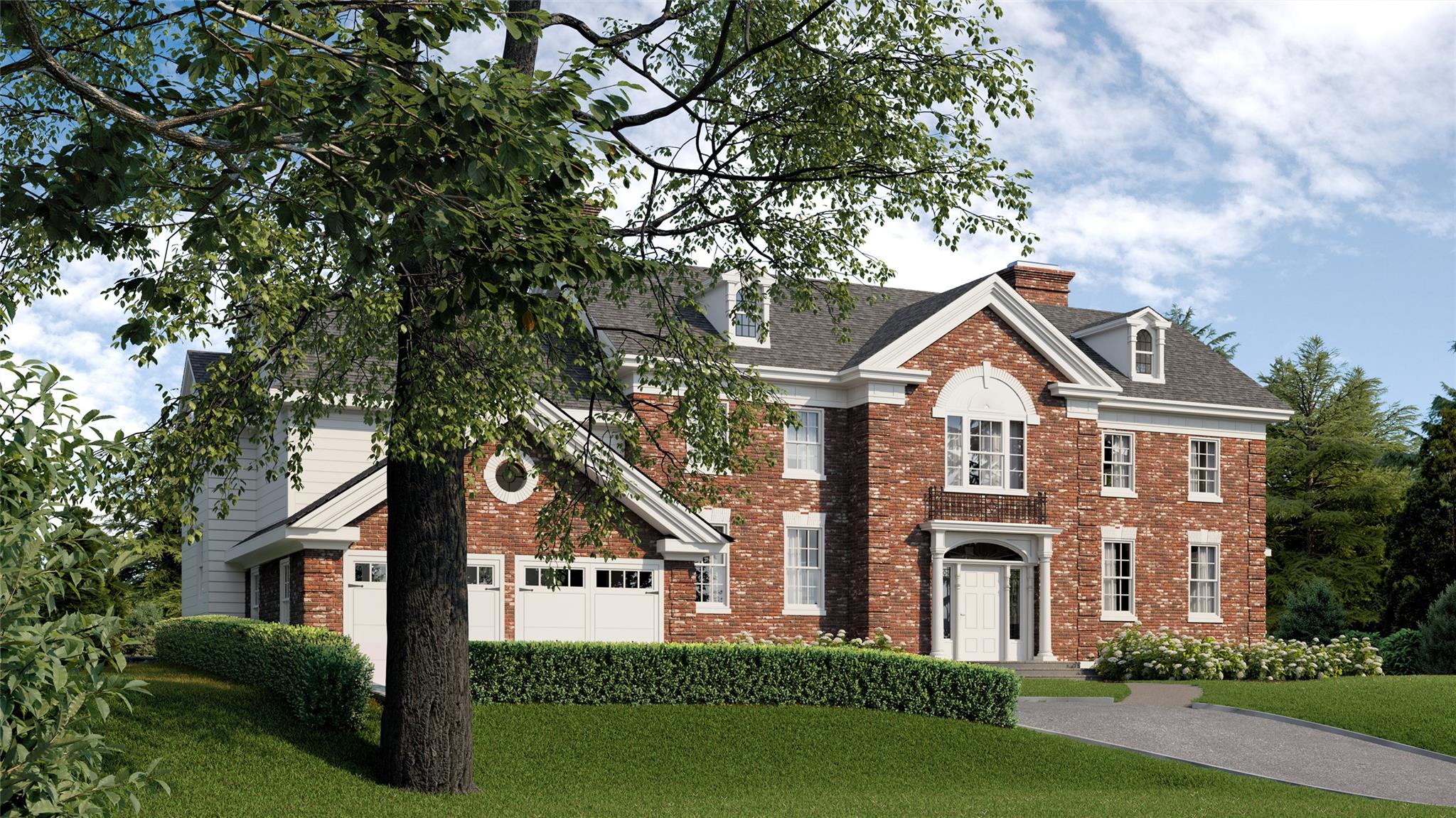 21 Autenrieth Road Scarsdale, NY 10583 - Photo 4 of 8 a front view of a house with garden