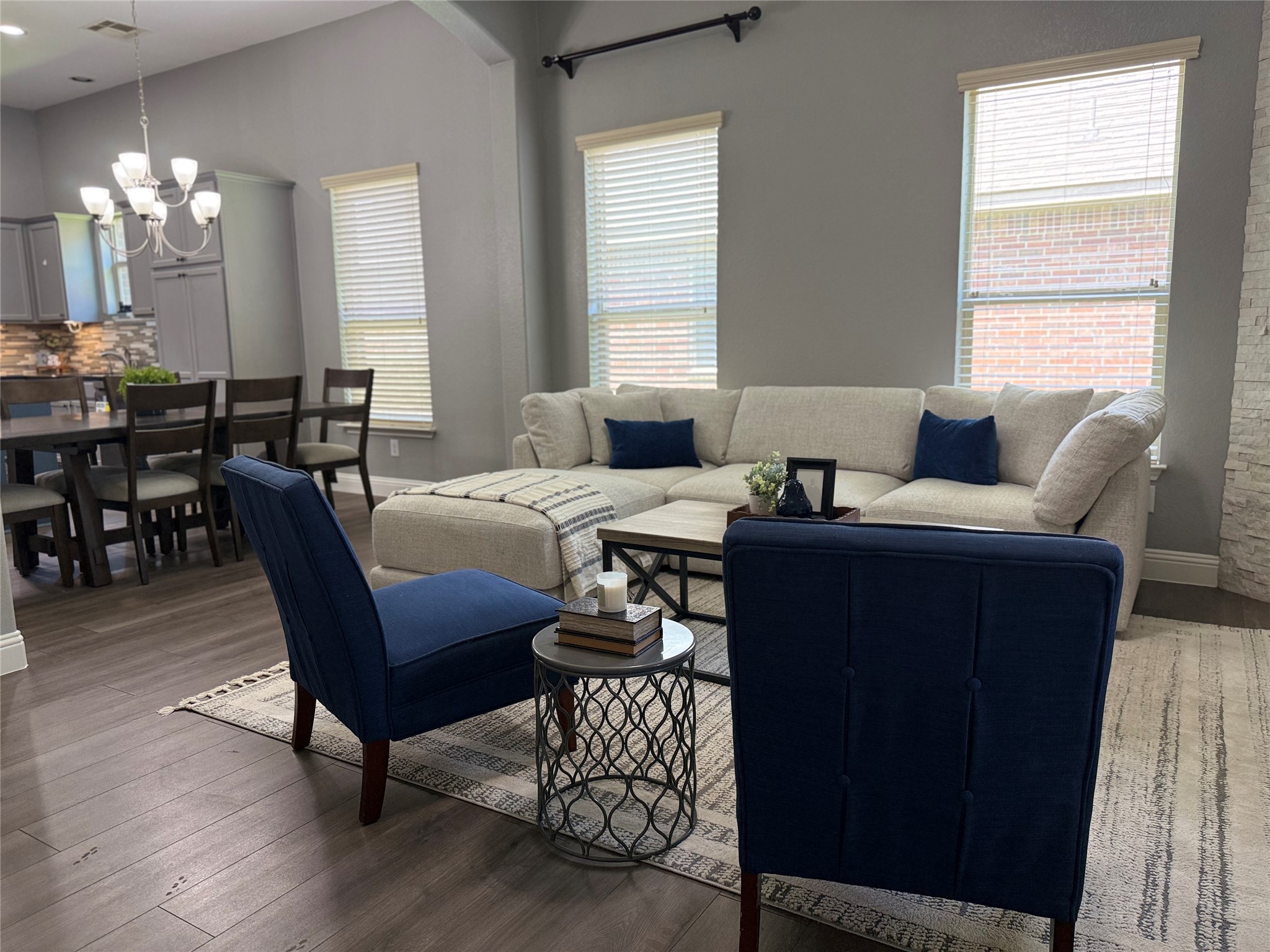 503 Glenwood Ridge Drive Spring, TX 77386 - Photo 8 of 23 Living room open to dining space