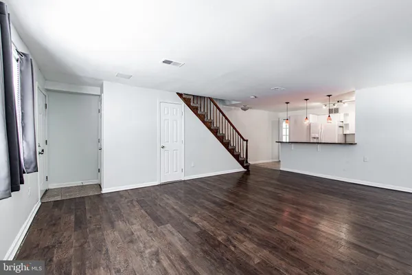 wooden floor in an empty room