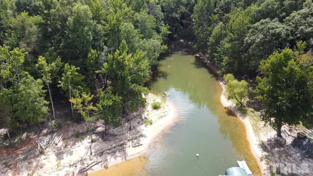 a view of a lake with a trees