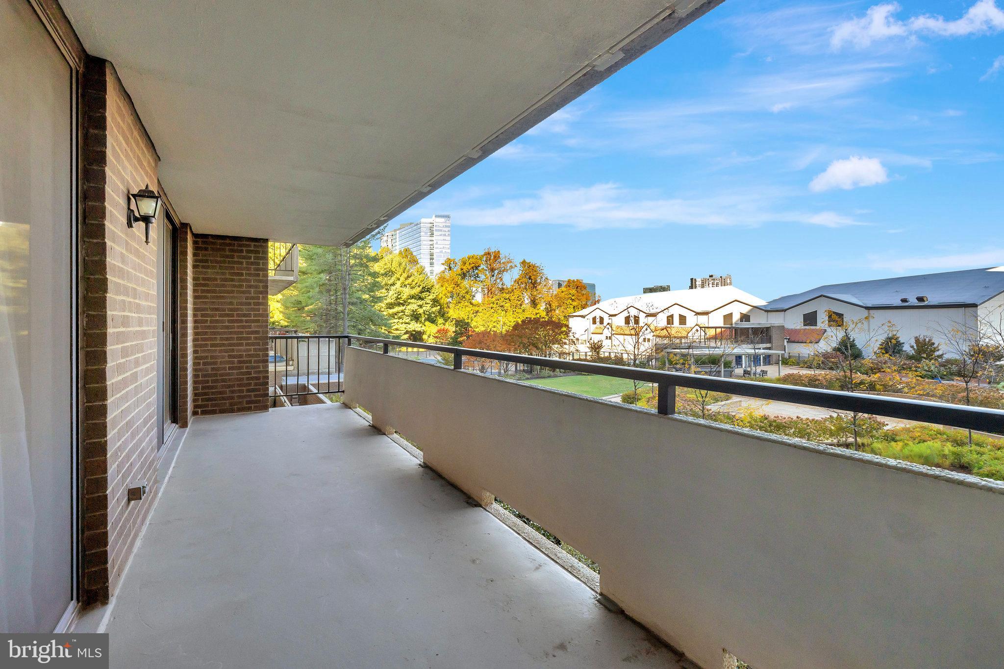 1800 Old Meadow Road, Unit 317 McLean, VA 22102 - Photo 32 of 49 Large Balcony