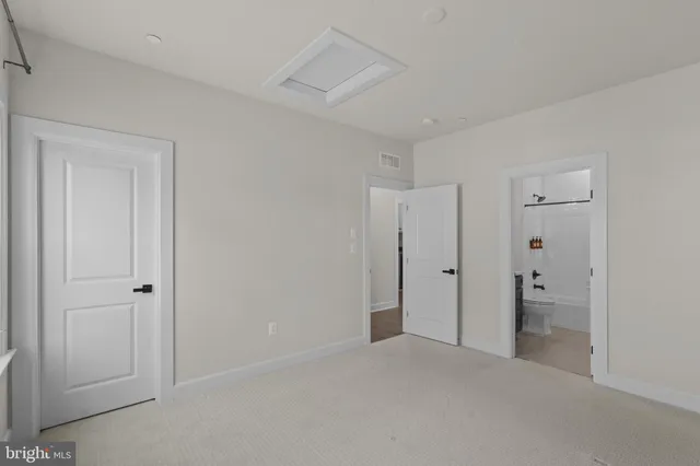 a view of an empty room