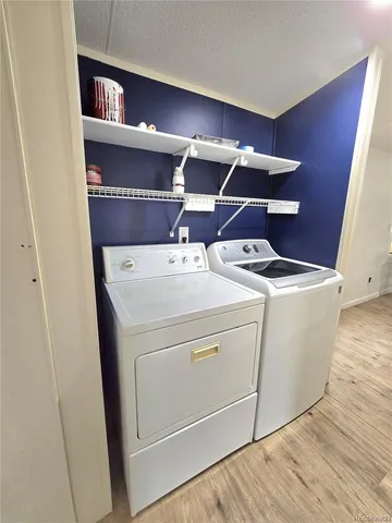 a view of a livingroom with furniture window and wooden floor