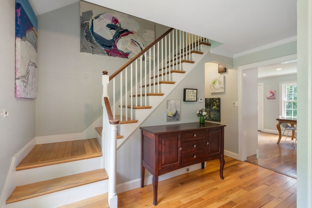 20 Chatham Circle Wellesley, MA 02481 - Photo 5 of 30 a view of entryway dining room and hall with wooden floor