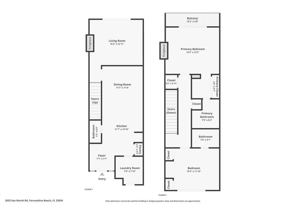 3033 Sea Marsh Road Fernandina Beach, FL 32034 - Photo 34 of 37 a picture of a floor plan