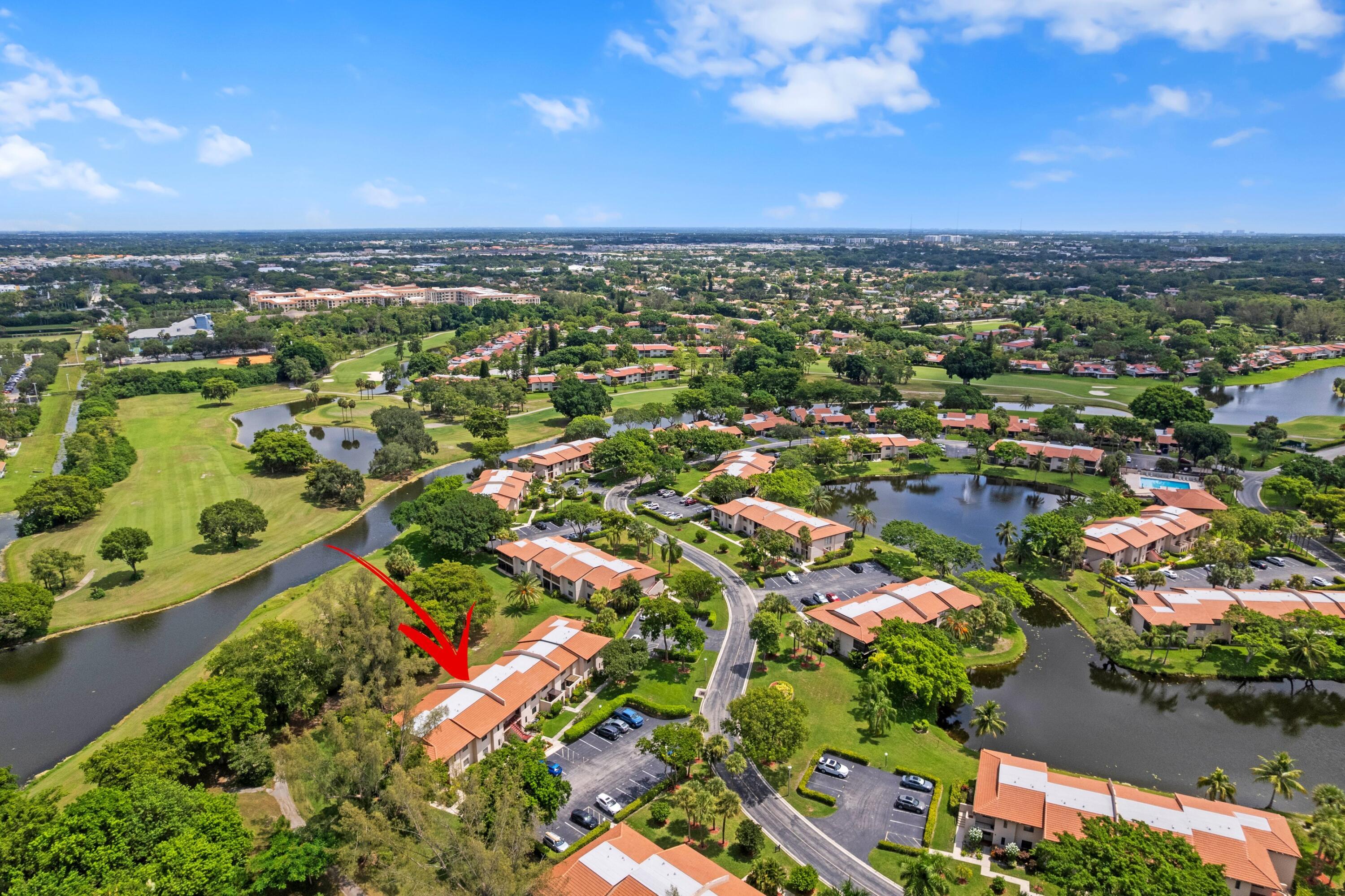 9286 Vista Del Lago, Unit F Boca Raton, FL 33428 - Photo 24 of 37 Aerial View