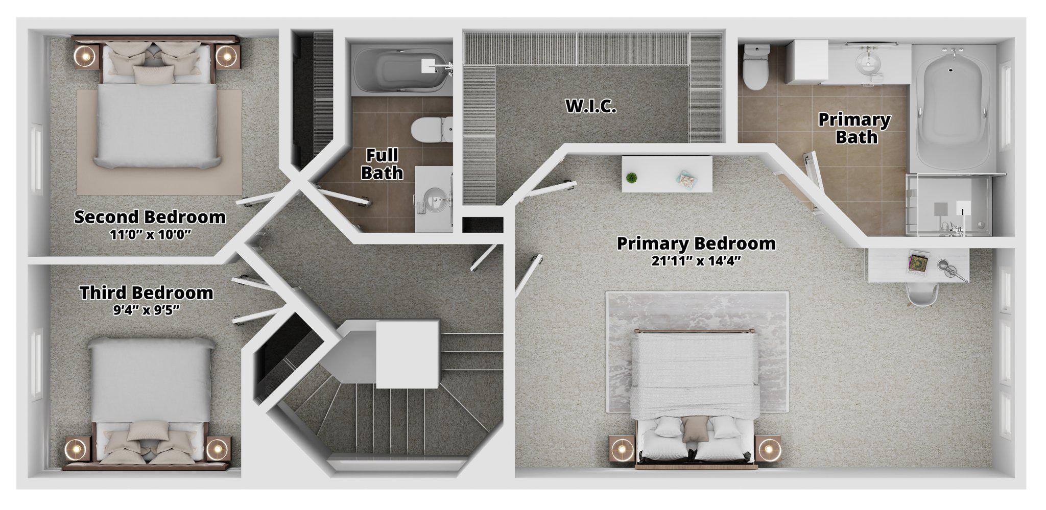 13916 Lullaby Road Germantown, MD 20874 - Photo 16 of 45 Upper level layout.