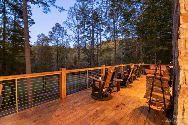 a view of outdoor space with seating area