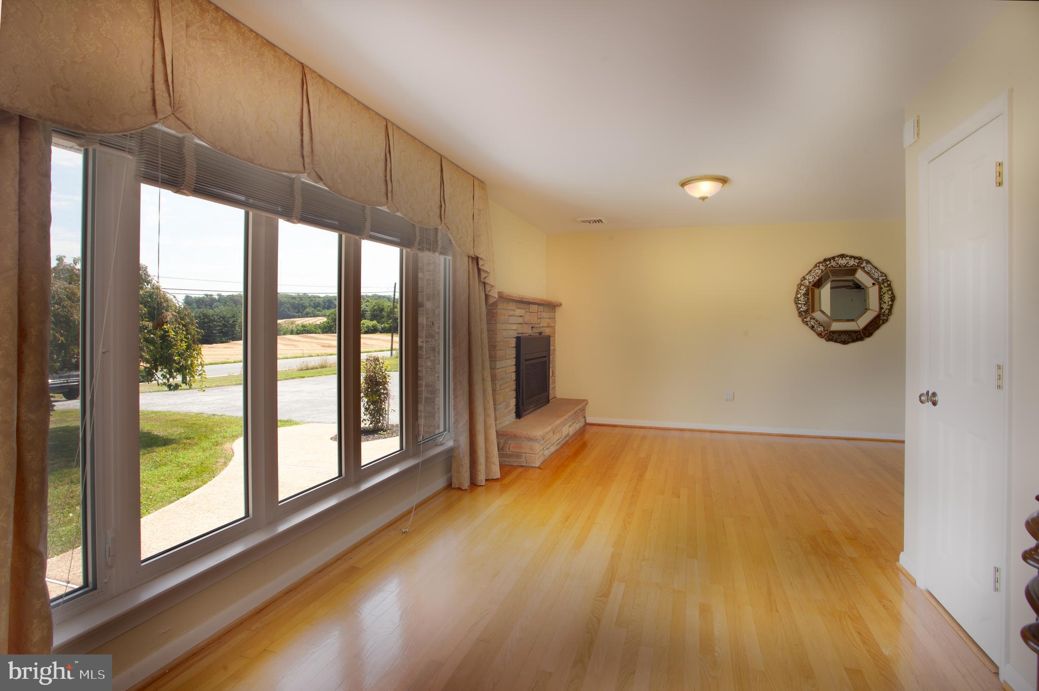 View from entrance into living room