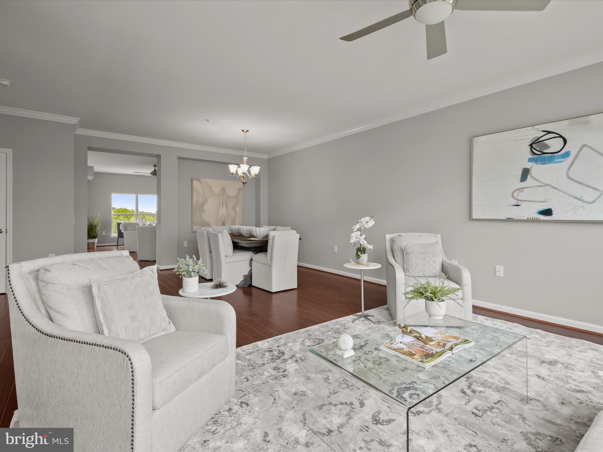 179 Copley Circle, Unit 30B Gaithersburg, MD 20878 - Photo 10 of 41 a living room with furniture and white table