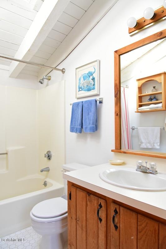 57 Hayes Pond Road Otis, MA 01253 - Photo 29 of 36 a bathroom with a sink a toilet and a bathtub
