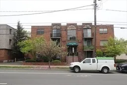 a car parked in front of a house