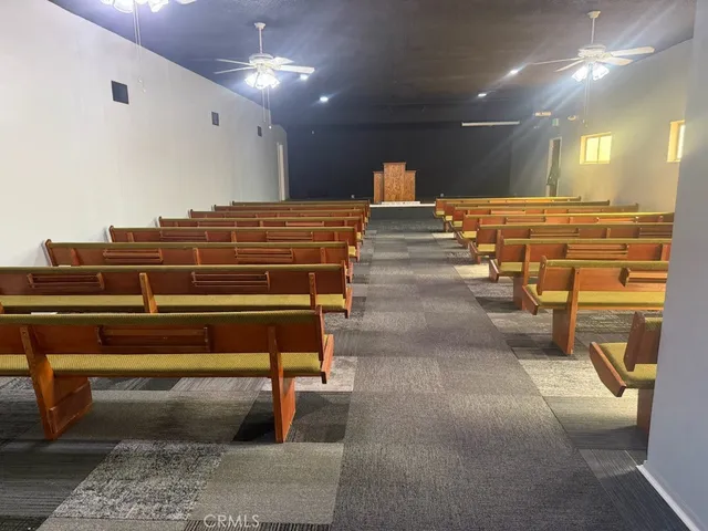 a room with lots of gym equipment