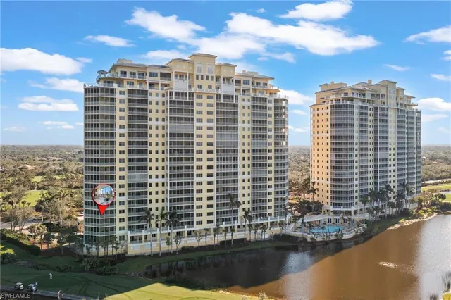 a view of a tall building