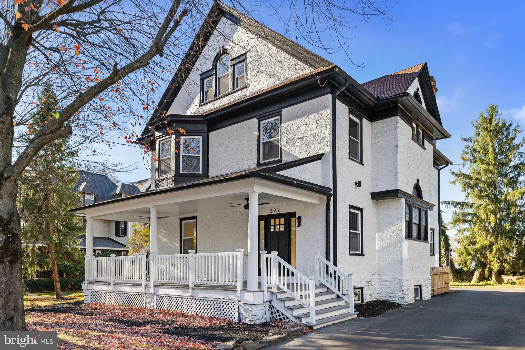 222 Church Road Ardmore, PA 19003 - Photo 3 of 69 a front view of a house with a tree