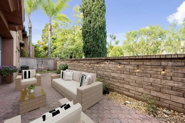 a view of a patio