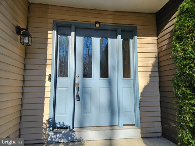 a view of a entryway door of the house