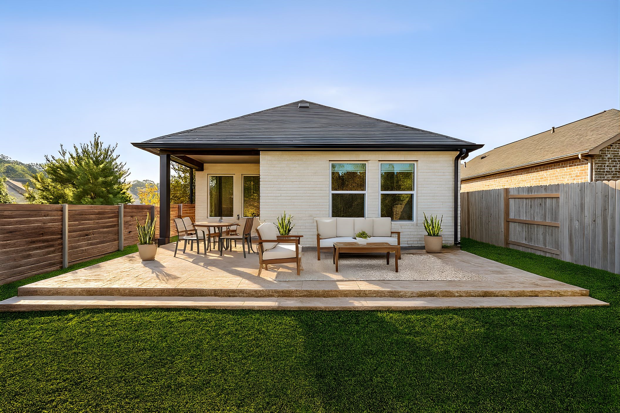 15611 Red Panda Road Conroe, TX 77302 - Photo 3 of 24 Backyard - Virtually staged