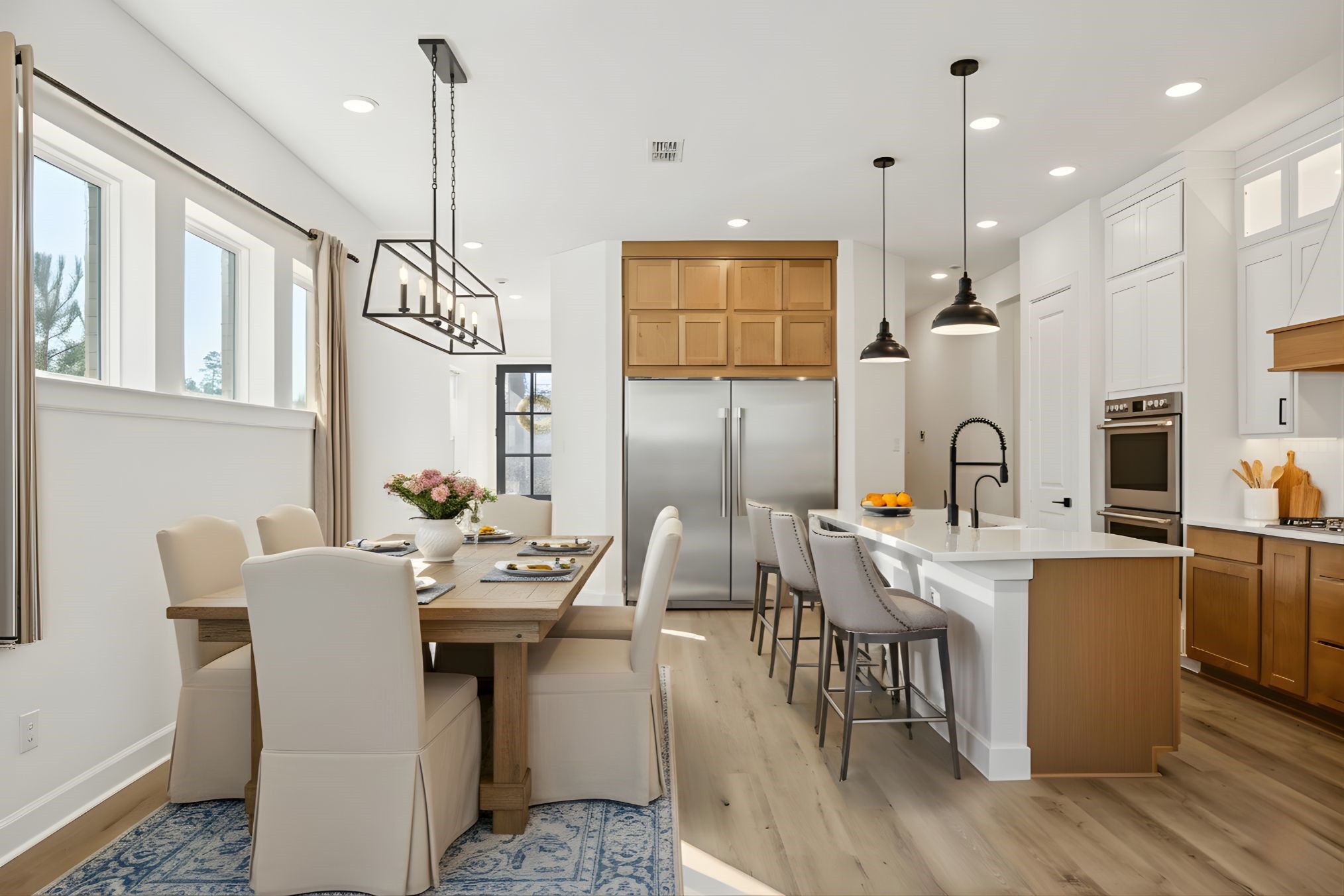 15611 Red Panda Road Conroe, TX 77302 - Photo 6 of 24 Kitchen and dining room - Virtually staged