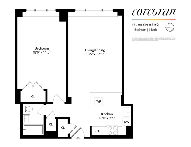 $1,675,000 | 61 Jane Street, Unit 16G | West Village