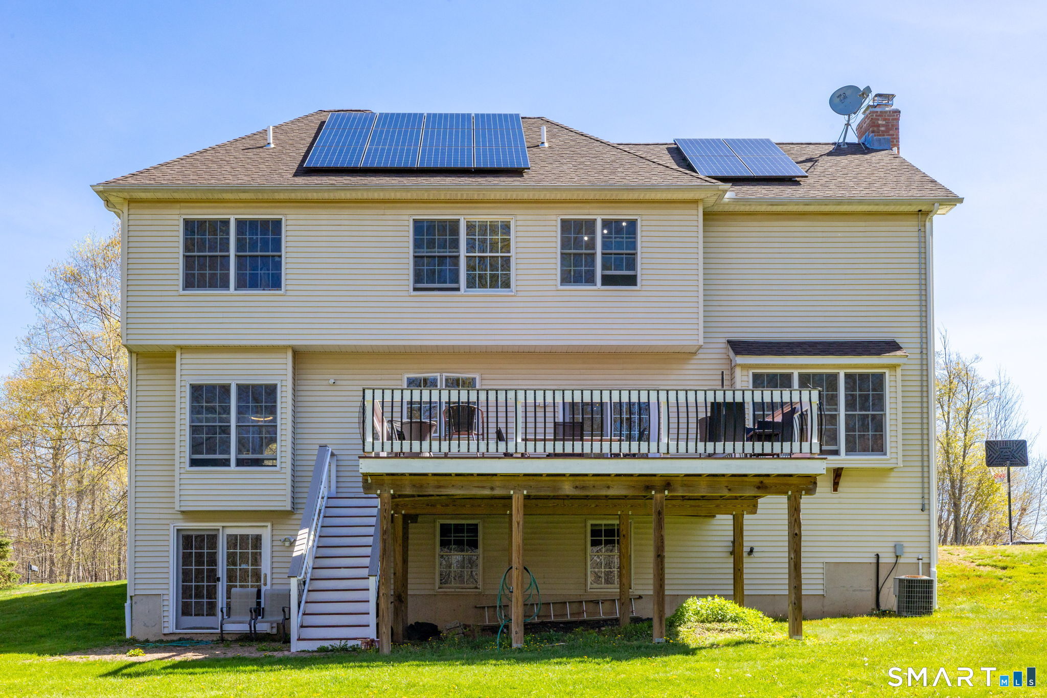 10 Eastham Bridge Road East Hampton, CT 06424 - Photo 3 of 37 The house has not only a HUGE deck, built to carry composite decking, but has a walk-out basement for potential additional finished living space. Transferrable solar lease details available.
