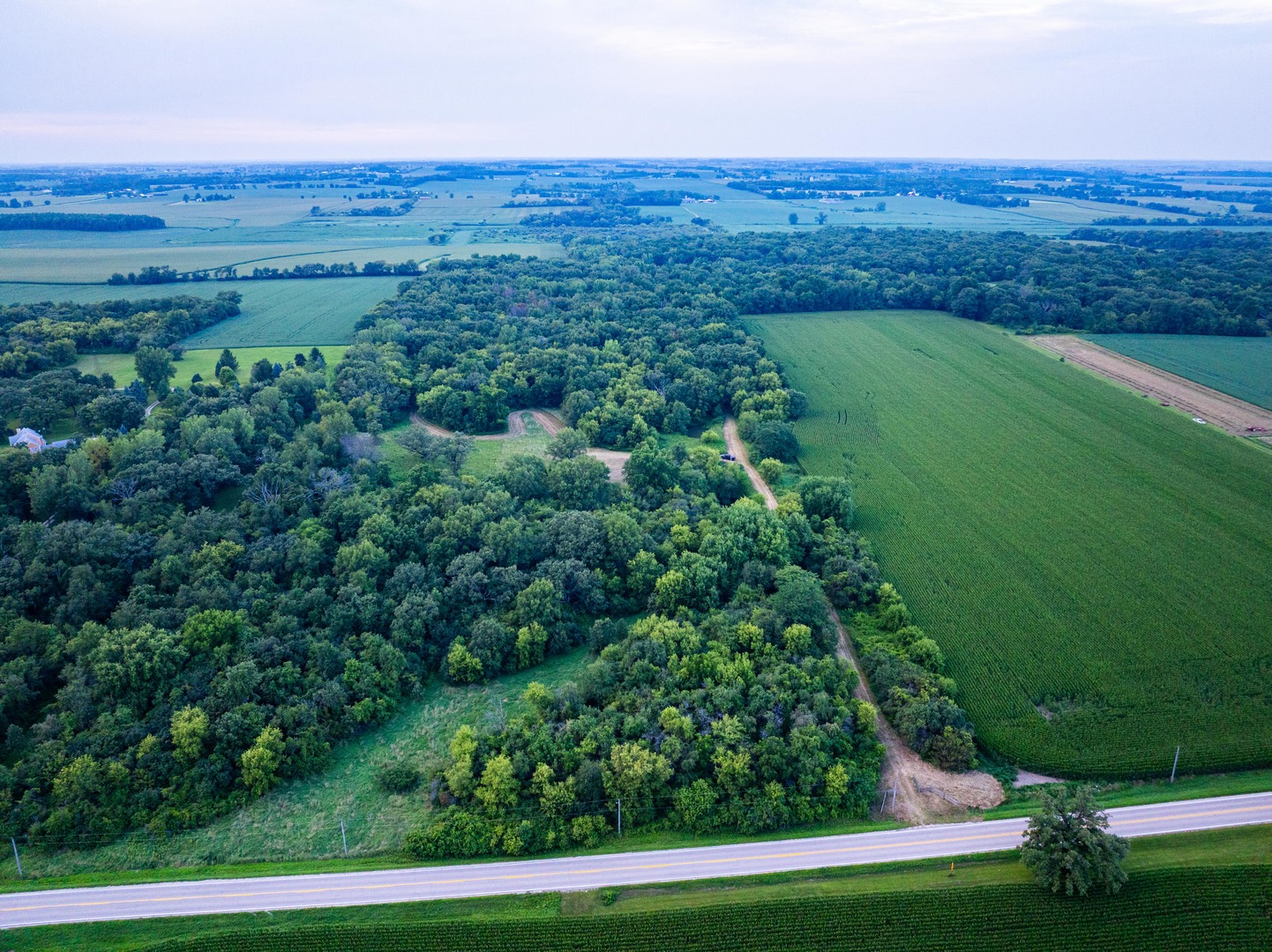 0 Hunter Road Harvard, IL 60033 - Photo 32 of 38 an aerial view of a house with a yard
