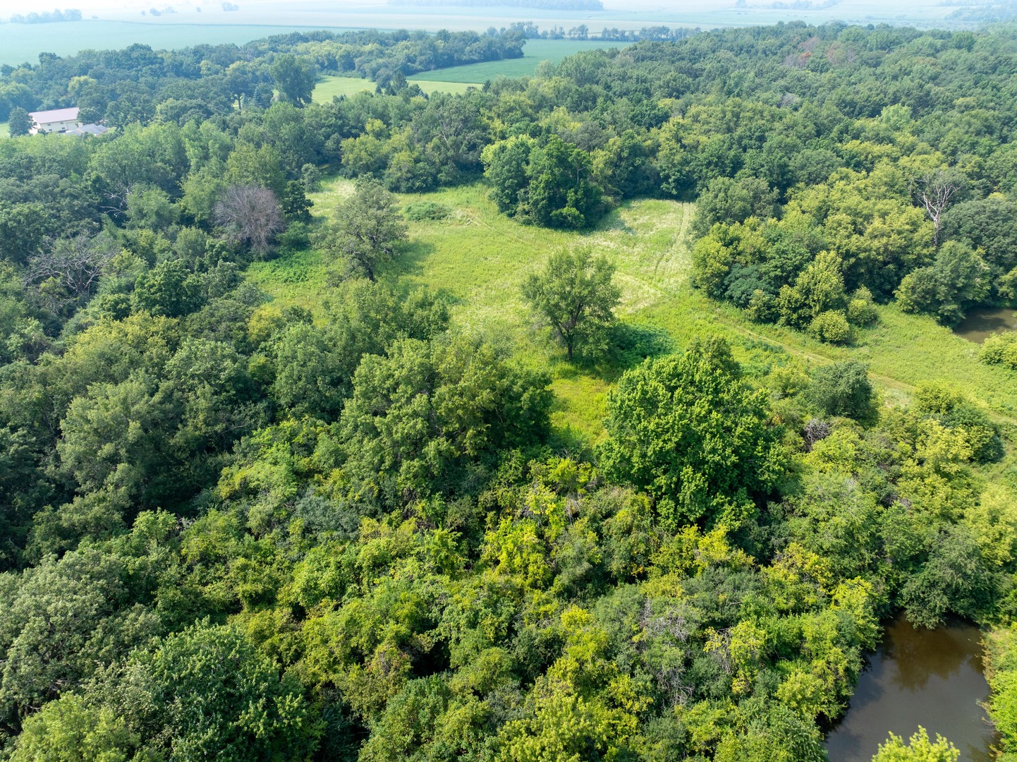 0 Hunter Road Harvard, IL 60033 - Photo 4 of 38 an aerial view of residential house with outdoor space and trees all around