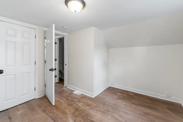 a view of an empty room