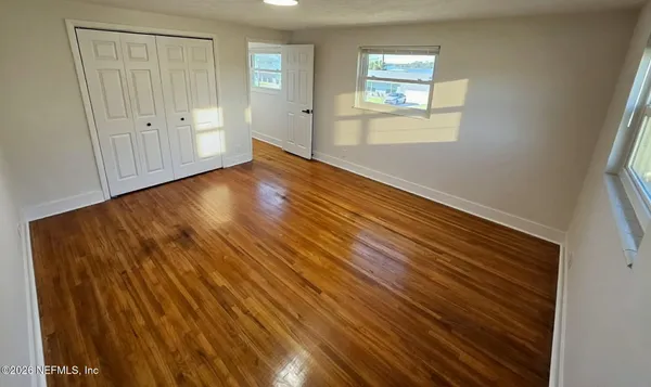 wooden floor in an empty room