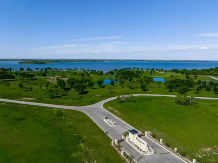 a view of a lake with a mountain in the background