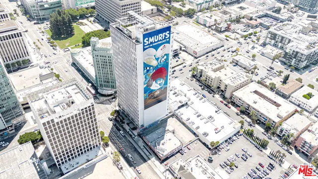 an aerial view of a city