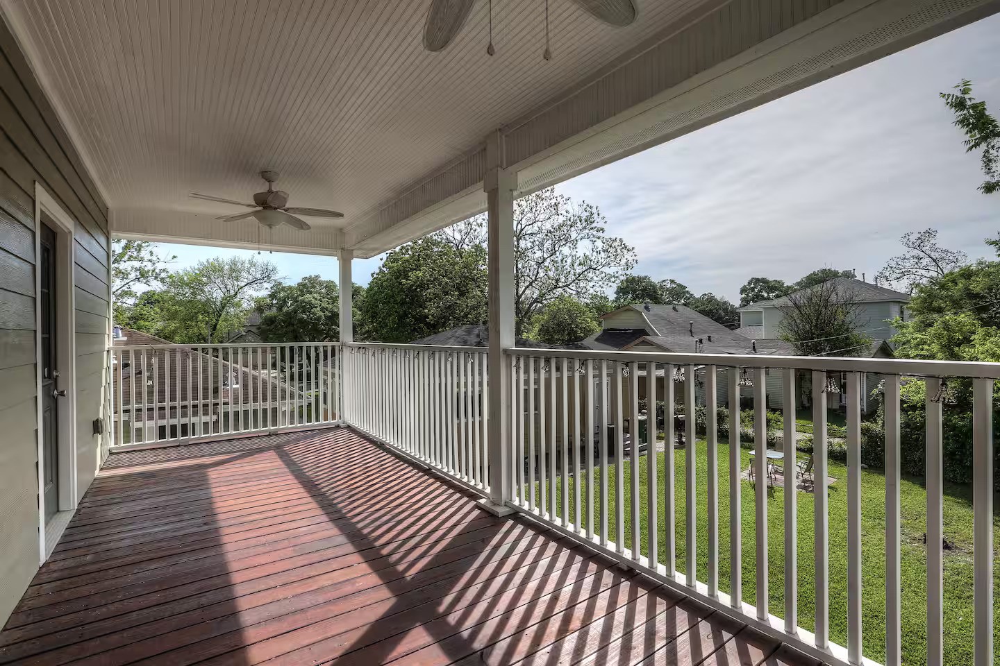 3523 Charleston Street Houston, TX 77021 - Photo 13 of 17 a view of balcony with wooden floor