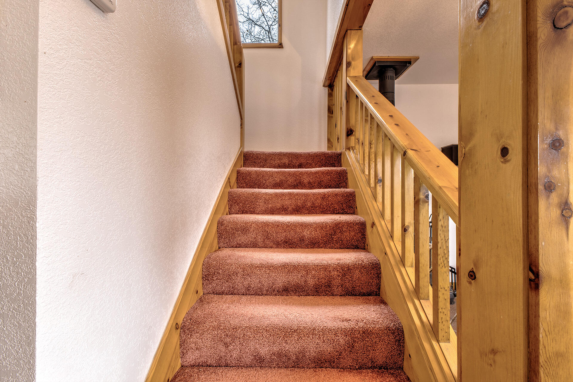 25006 Knob-Hill Idyllwild, CA 92549 - Photo 31 of 47 a view of staircase with lots of frames on wall