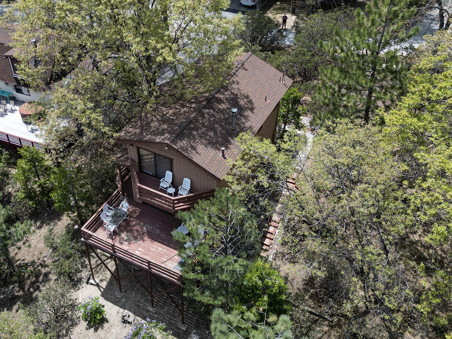 25006 Knob-Hill Idyllwild, CA 92549 - Photo 5 of 47 an aerial view of a house with a yard