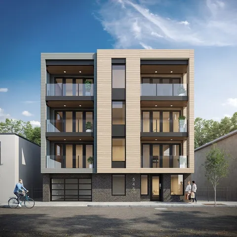 a front view of residential building