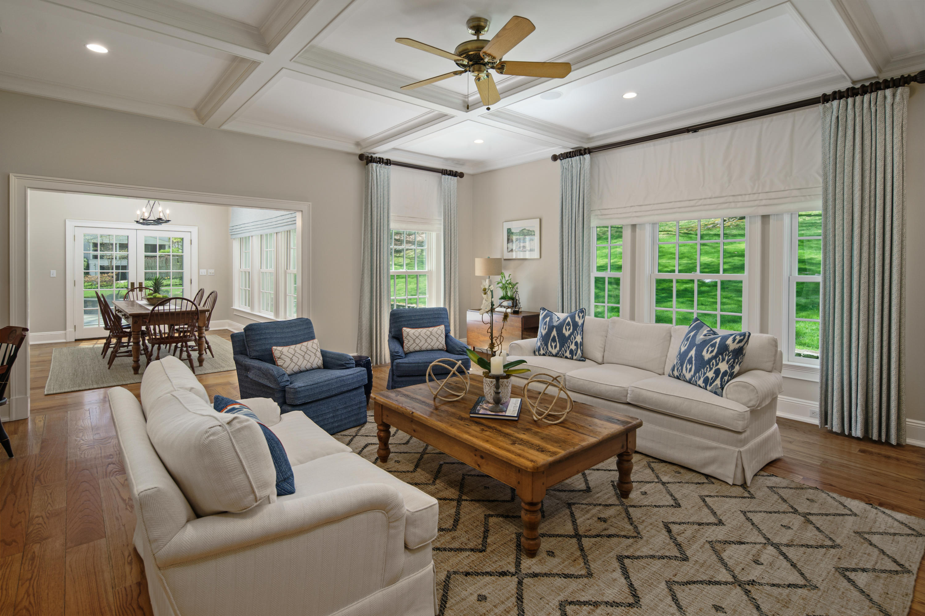 398 Valley Road New Canaan, CT 06840 - Photo 15 of 44 a living room with furniture and a large window