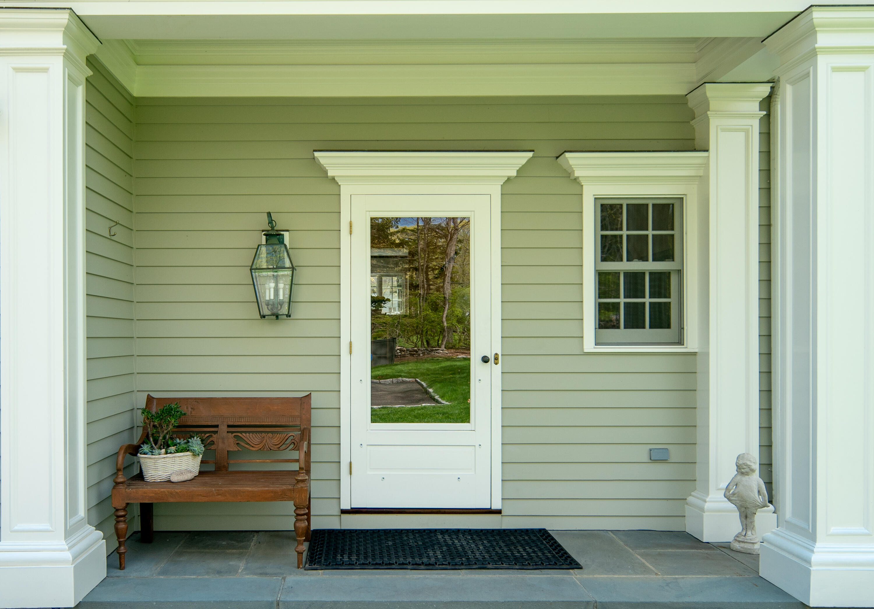 398 Valley Road New Canaan, CT 06840 - Photo 34 of 44 a view of a house with a door and wooden floor