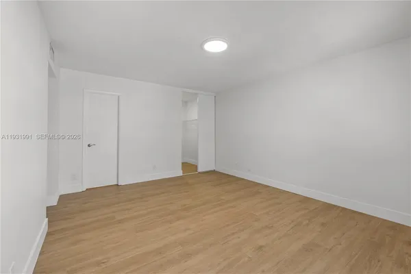 a view of an empty room